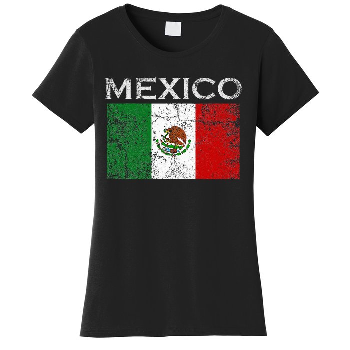 Vintage Mexico Mexican Flag Pride Women's T-Shirt