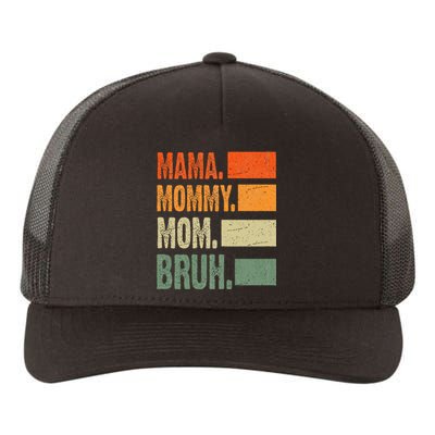 Vintage Mama Mommy Mom Bruh Funny Mothers Day Yupoong Adult 5-Panel Trucker Hat