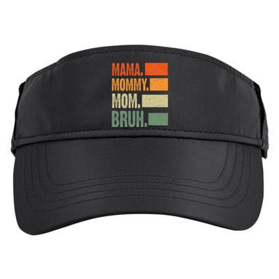 Vintage Mama Mommy Mom Bruh Funny Mothers Day Adult Drive Performance Visor