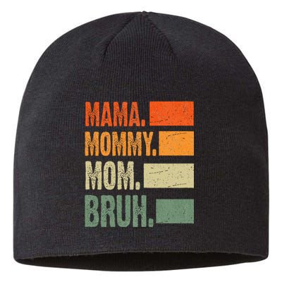 Vintage Mama Mommy Mom Bruh Funny Mothers Day Sustainable Beanie