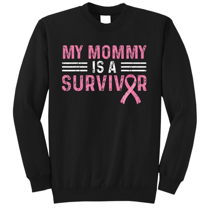 vintage My Mommy Is A Survivor Pink Ribbon Sweatshirt