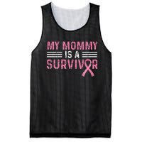 vintage My Mommy Is A Survivor Pink Ribbon Mesh Reversible Basketball Jersey Tank