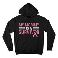 vintage My Mommy Is A Survivor Pink Ribbon Tall Hoodie