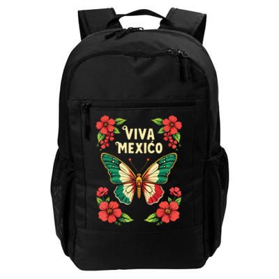 Viva Mexico Mexican Independence Day Butterfly Mexico Daily Commute Backpack