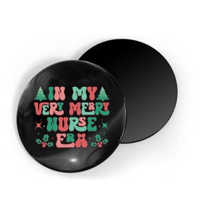 Very Merry Nurse Holiday Print Magnet