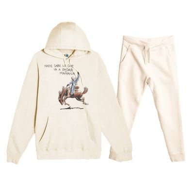 Vintage Monaco Nadie Sabe Lo Que Va Pasar Manana Premium Hooded Sweatsuit Set