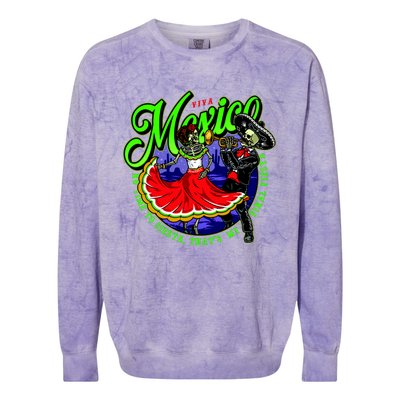 Viva Mexico No Time To Siesta That Is My Final Fiesta Colorblast Crewneck Sweatshirt