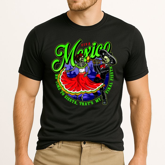 Viva Mexico No Time To Siesta That Is My Final Fiesta Cooling Performance Crew T-Shirt