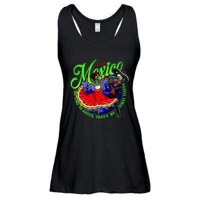 Viva Mexico No Time To Siesta That Is My Final Fiesta Ladies Essential Flowy Tank