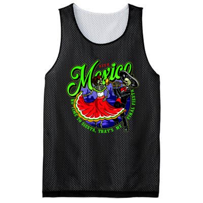 Viva Mexico No Time To Siesta That Is My Final Fiesta Mesh Reversible Basketball Jersey Tank