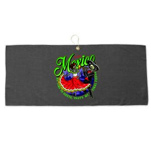 Viva Mexico No Time To Siesta That Is My Final Fiesta Large Microfiber Waffle Golf Towel