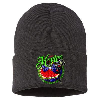 Viva Mexico No Time To Siesta That Is My Final Fiesta Sustainable Knit Beanie