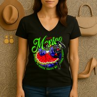 Viva Mexico No Time To Siesta That Is My Final Fiesta Women's V-Neck T-Shirt