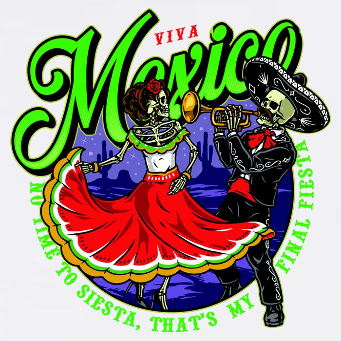 Viva Mexico No Time To Siesta That Is My Final Fiesta Garment-Dyed Sweatshirt