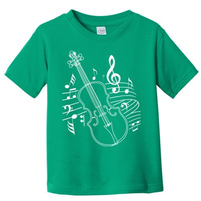 Violin Musical Note Violin Player Violinist Musician Toddler T-Shirt