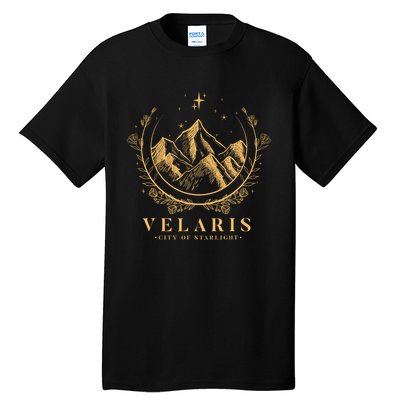 Velaris Mountain Night Sky Stars Tall T-Shirt