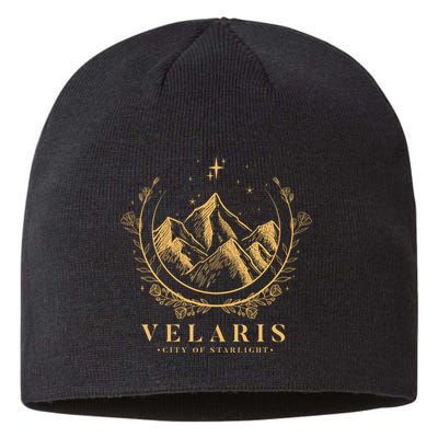 Velaris Mountain Night Sky Stars Sustainable Beanie