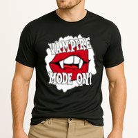Vampire Mode On Fangs Lips Halloween Performance Shirt