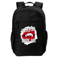 Vampire Mode On Fangs Lips Halloween Backpack
