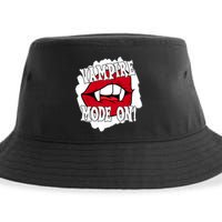 Vampire Mode On Fangs Lips Halloween Sustainable Bucket Hat