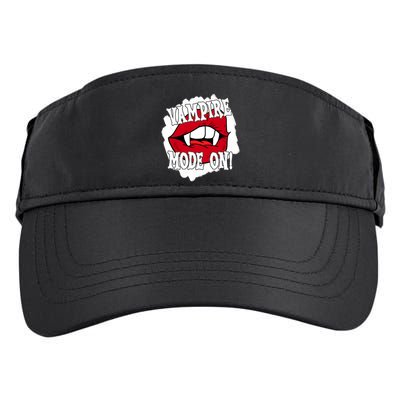 Vampire Mode On Fangs Lips Halloween Adult Drive Performance Visor
