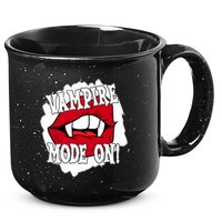 Vampire Mode On Fangs Lips Halloween 15oz Campfire Ceramic Mug