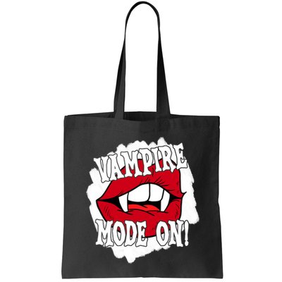 Vampire Mode On Fangs Lips Halloween Bag