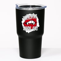Vampire Mode On Fangs Lips Halloween Tumbler