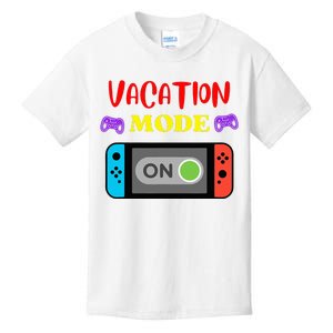 Vacation Mode On Gamer Kids T-Shirt