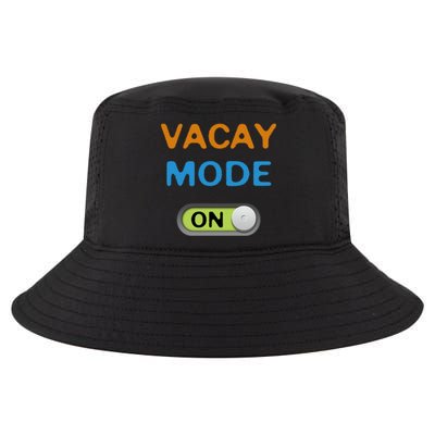 Vacay Mode On Beach Palms Cruise Vibes Summer Time Vacation Meaningful Gift Cool Comfort Performance Bucket Hat