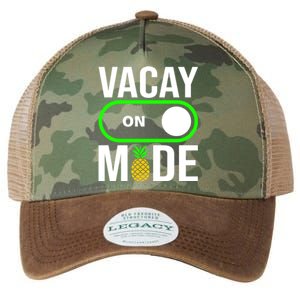 Vacay Mode On Cute Pineapple Graphic Summer Vacation Design Gift Legacy Tie Dye Trucker Hat