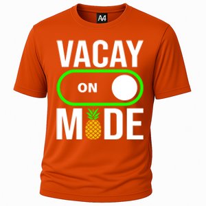 Vacay Mode On Cute Pineapple Graphic Summer Vacation Design Gift Cooling Performance Crew T-Shirt