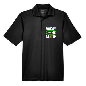 Vacay Mode On Cute Pineapple Graphic Summer Vacation Design Gift Men's Origin Performance Pique Polo