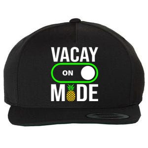 Vacay Mode On Cute Pineapple Graphic Summer Vacation Design Gift Wool Snapback Cap