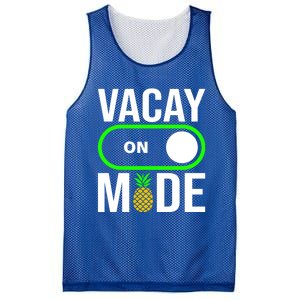 Vacay Mode On Cute Pineapple Graphic Summer Vacation Design Gift Mesh Reversible Basketball Jersey Tank