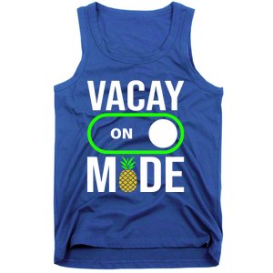 Vacay Mode On Cute Pineapple Graphic Summer Vacation Design Gift Tank Top