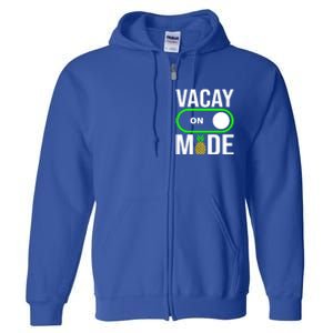 Vacay Mode On Cute Pineapple Graphic Summer Vacation Design Gift Full Zip Hoodie