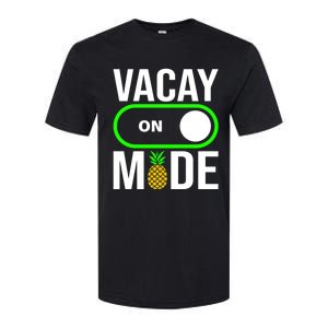 Vacay Mode On Cute Pineapple Graphic Summer Vacation Design Gift Softstyle CVC T-Shirt