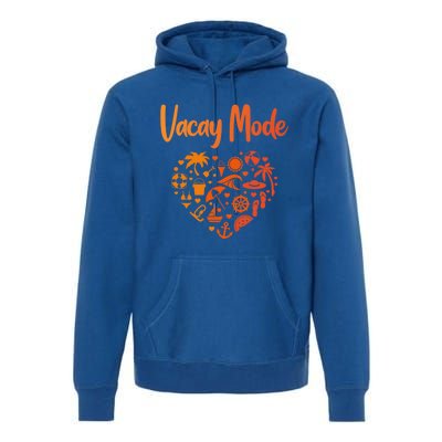 Vacay Mode On Designs For Tourist Beach Gift Premium Hoodie