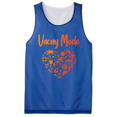 Vacay Mode On Designs For Tourist Beach Gift Mesh Reversible Basketball Jersey Tank