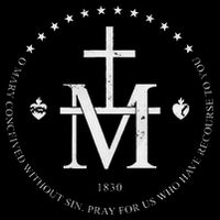 Virgin Mary Of Miraculous Medal Our Lady Marian Cross Flat Bill Trucker Hat