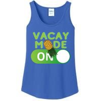 Vacay Mode On Retro Swinger Upside Down Pineapple Cool Gift Ladies Essential Tank