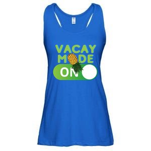 Vacay Mode On Retro Swinger Upside Down Pineapple Cool Gift Ladies Essential Flowy Tank