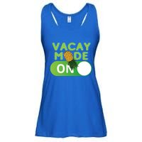 Vacay Mode On Retro Swinger Upside Down Pineapple Cool Gift Ladies Essential Flowy Tank