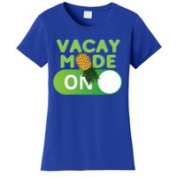 Vacay Mode On Retro Swinger Upside Down Pineapple Cool Gift Women's T-Shirt