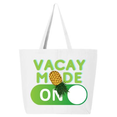 Vacay Mode On Retro Swinger Upside Down Pineapple Cool Gift 25L Jumbo Tote