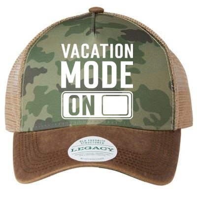 Vacation Mode On Funny Vacation Cute Gift Legacy Tie Dye Trucker Hat