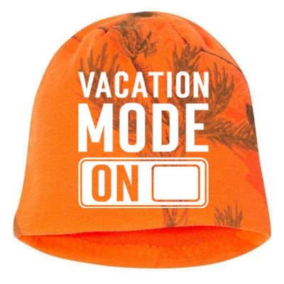 Vacation Mode On Funny Vacation Cute Gift Kati - Camo Knit Beanie