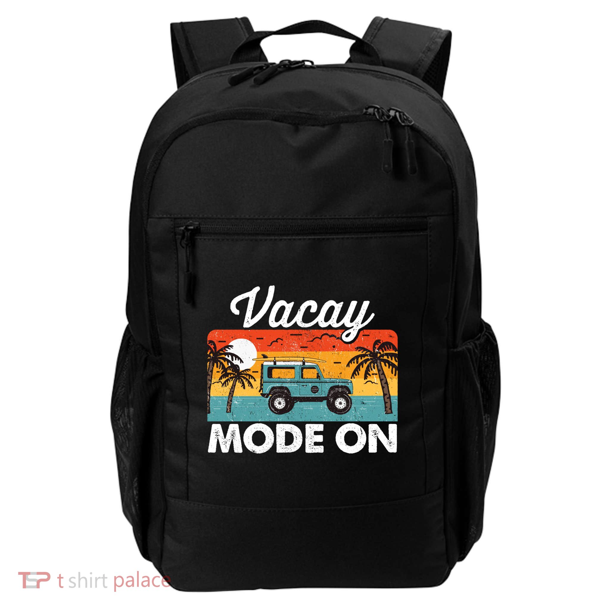 Vacay Mode On Sunset Summer Family Vacation Traveling Gift Backpack