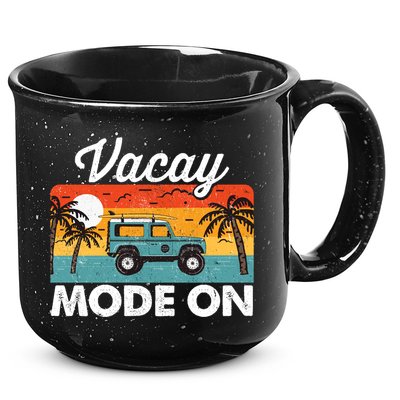 Vacay Mode On Sunset Summer Family Vacation Traveling Gift 15oz Campfire Ceramic Mug